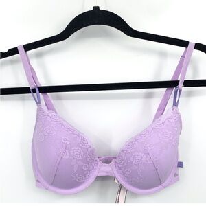 Dream Angels Victoria's Secret Lilac Floral Lace Bra.